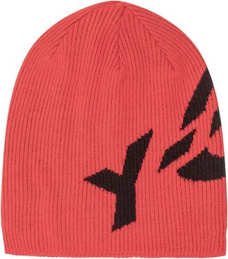 Yohji Yamamoto Red Logo Beanie Cap