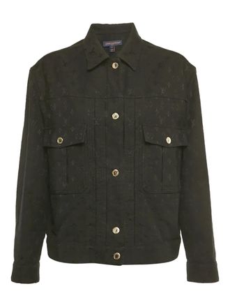 Louis Vuitton Monogram-jacquard jacket - Black