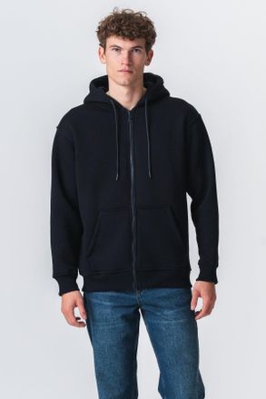 Perform Collection Relaxed Zip Hoodie - Marineblauw