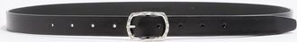 Ann Demeulemeester Garland 2 cm Belt With Hammered Buckle Oily Calf s