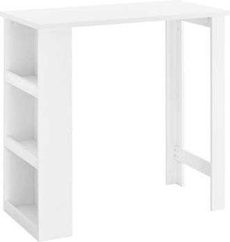 SoBuy SoBuy Tavolo Alto da Cucina, Tavolo da Bar Moderno con Ripiani di Stoccaggio, Design Salvaspazio per Cucina Piccola, Soggiorno, Angolo Bar o Studio