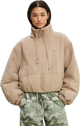 Cotton On Womens Active Polar Fleece Padded Jacket in Latte at Nordstrom, Size Xx-Small/x-Small