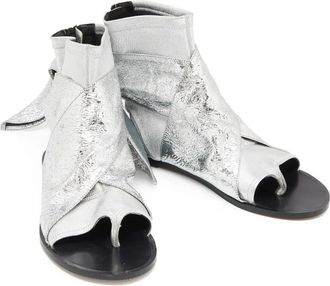 Isabel Marant pre-owned Mosley wrap sandals - Silver
