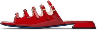 Loriblu Rode lak sandaal met bandjes - Dames - Sandalen - Rood - 36 EU - Schoenen