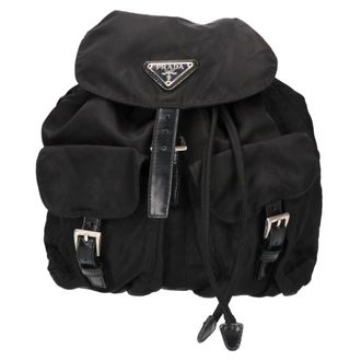 Prada Black Nylon Backpack (Pre-Owned)