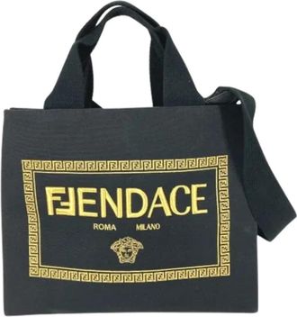 Fendi Pre-owned Fabric fendi-bags - Dames - Vintage Shopper - Zwart - ONE Size - Vintage