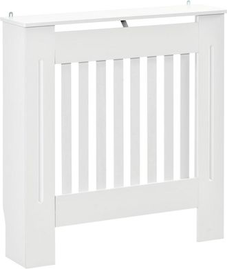 HOMCOM Cubierta de radiador 78x19x81 cm blanco