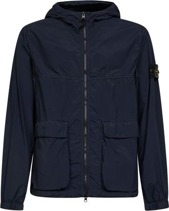 Stone Island Giacca con cappuccio e tasche - Blu