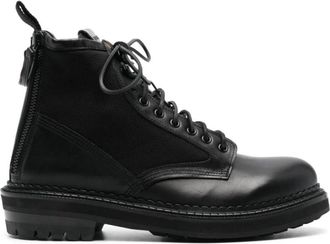 Buttero Cargo Leren Laarzen - Heren - Veterlaarzen - Zwart - 39 EU - Leer - Schoenen
