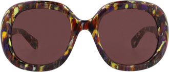 Chlo&eacute; Square-Frame Recycled Acetate Sunglasses