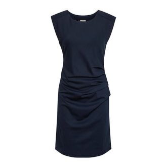 Kaffe India Jurk met Ronde Hals - Dames - Korte kleedjes - Blauw - XL - Kleedjes