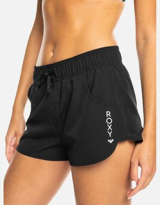 Roxy Womens Roxy Womens Wave 2 Inch Boardshorts - Black/Grey - Size: XS