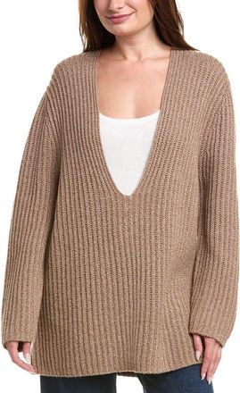 Leset Emma Deep V-Neck Wool & Cashmere-Blend Sweater