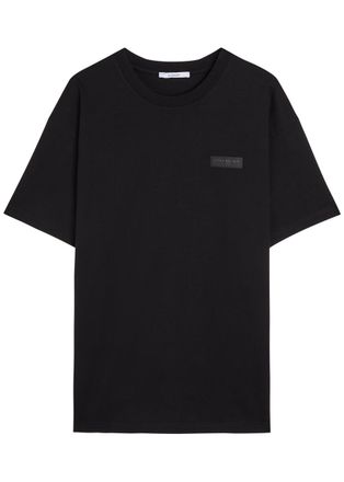 Givenchy Logo-appliqu&eacute;d Cotton T-shirt - Black - XL