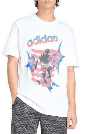 adidas Archive Football Stars Graphic T-Shirt in White at Nordstrom, Size Xx-Large