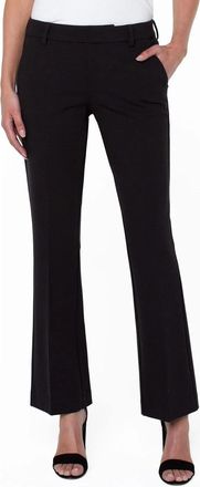 Liverpool L.A. Womens Liverpool Los Angeles Kelsey Dress Pants Black Flared Leg JZZ1031