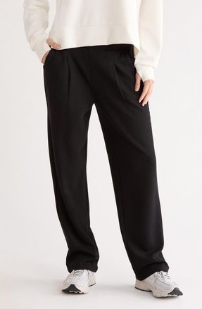 NYDJ Ribbed Scuba Straight Leg Pants in Black at Nordstrom Rack, Size X-Large
