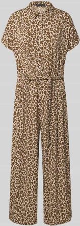 Betty Barclay Jumpsuit mit Allover-Animal-Print in Beige, Gr&ouml;&szlig;e 36