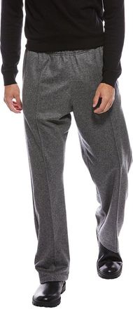 Todd Snyder Todd Snyder Grey Cashmere -Blend Wide Leg Pintuck Pant
