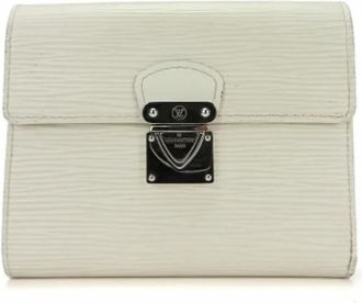 Louis Vuitton Tweedehands leren portemonnees - Dames - Vintage Accessoires - Beige - ONE Size - Vintage