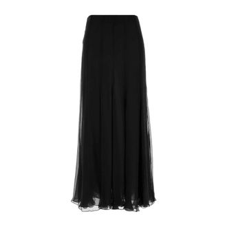 Chlo&eacute; Maxi Skirts, female, Black, Size: S Fluid Maxi Skirt