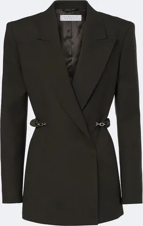 Gabriela Hearst Epona chain-detail virgin wool blazer