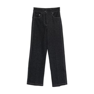 Max Mara Straight Jeans, female, Blue, Size: XS Pantalone Denim Ribes