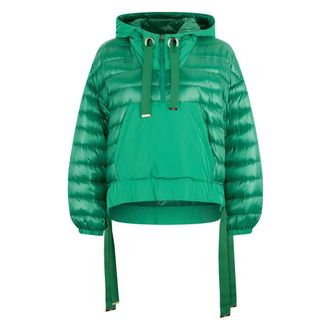 Herno Winter Jackets, female, Green, Size: M Puffer Jacket with Hood