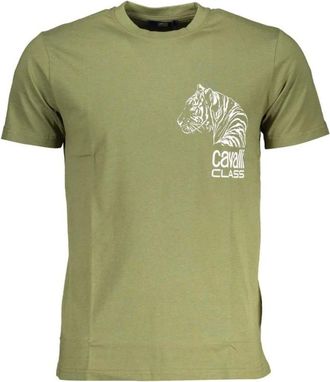 Cavalli Hombre, Camisetas, Verde, Talla: 2XL
