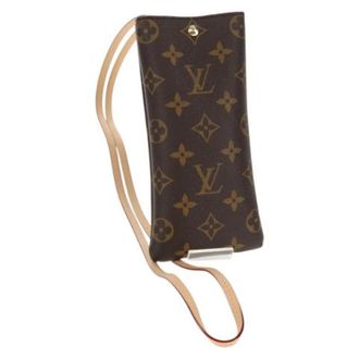 Louis Vuitton Pre-owned Cross Body Bags, female, Brown, Size: ONE SIZE Pre-owned Canvas Pouch