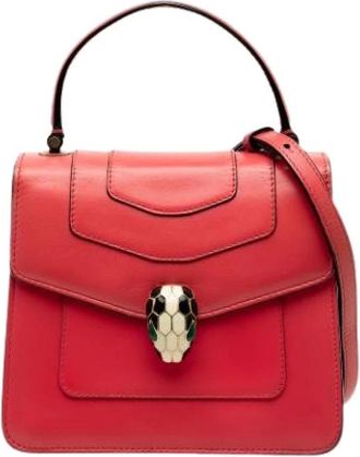 Bulgari Pre-owned Handbags, female, Red, Size: ONE SIZE Pre-owned Vintage Handbag