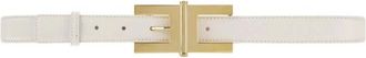 Elisabetta Franchi High Waist Belt - Dames - Riemen - Wit - 40 CM - Katoen - Accessoires