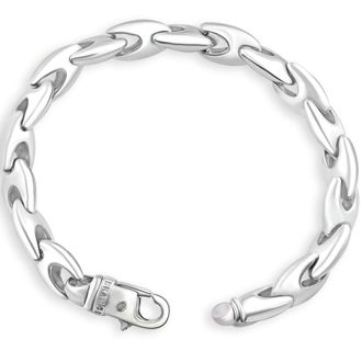 Pompeii3 Mens 14k Gold (51gram) or Platinum (81gram) 9.5mm Link Bracelet 8.5