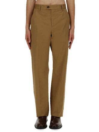 Alexander McQueen Logo Cotton Trousers - Beige