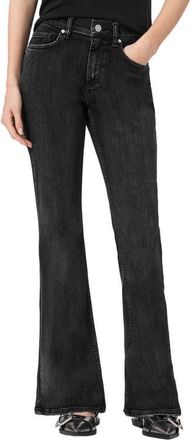 AllSaints Ember Wide Leg Jeans in Washed Black at Nordstrom, Size 26