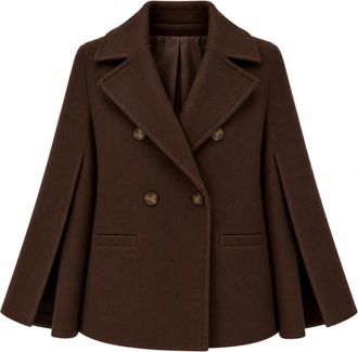 Loro Piana Peacoat doppiopetto - - Coats - Donna - Marrone - M