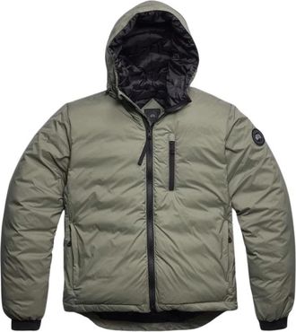 Canada Goose Lodge Hooded Jacket - Heren - Winterjassen - Groen - S - Leer - Jassen