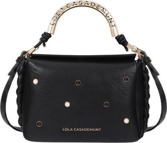 Lola Casademunt 1981 Studs Medium Crossbody Bag - Dames - Schoudertassen - Zwart - ONE Size - Polyester - Tassen