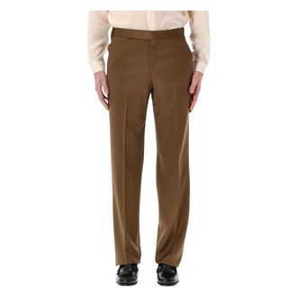 Lardini Suit Trousers, male, Brown, Size: 2XL Stretch Crepe Trousers