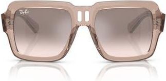 Ray-Ban Magellan 54mm Gradient Oversize Square Sunglasses in Silver at Nordstrom Rack