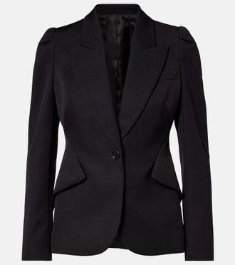 Alexander McQueen Single-breasted wool jacket