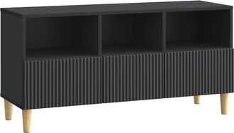vidaXL Mueble De Tv 102 X 34,5 X 50 Cm Negro Madera De Ingenier&iacute;a Vidaxl