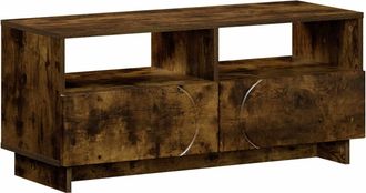 vidaXL Soporte De Tv 90 X 34.5 X 40 Cm Roble Ahumado Vidaxl