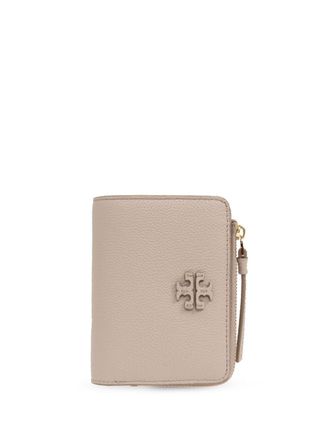 Tory Burch Leren portemonnee - Beige