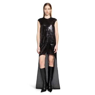 Courr&egrave;ges Circle Edged Sequins Long Dress