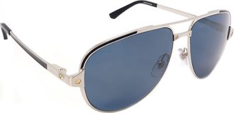 Cartier Blue Pilot Mens Sunglasses CT0192S 004 60