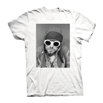 Kurt Cobain Sunglasses Photo T-Shirt White L