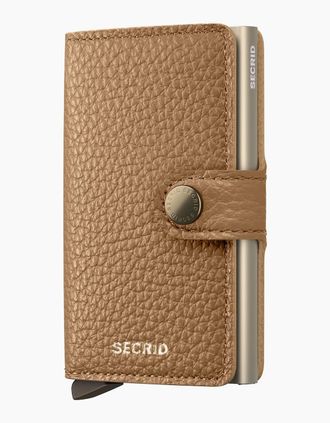 Secrid Mens Secrid Pebble Mini Wallet Cappuccino - Cream - Size: 1 size