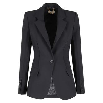 Elisabetta Franchi Blazers, female, Black, Size: XS Stretch Blazer
