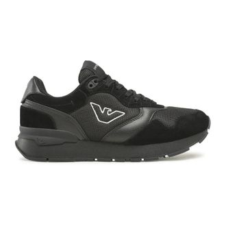 Emporio Armani Sneakers - Heren - Sneakers - Zwart - 45 EU - Polyester - Schoenen